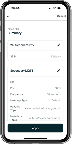 11 Confirm Settings