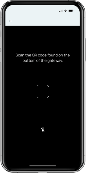 Scan gateway QR code