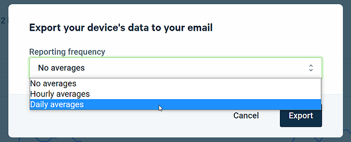 Export Data