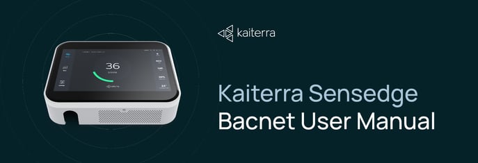 Kaiterra Sensedge Bacnet User Manual