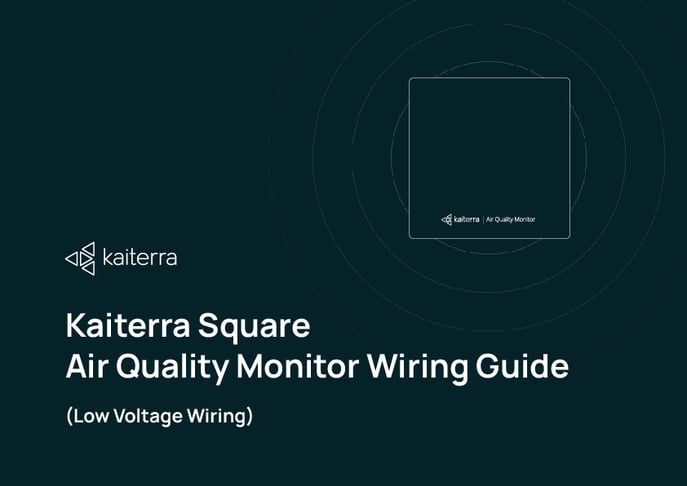 Kaiterra Square Air Quality Monitor Low Voltage Wiring Guide