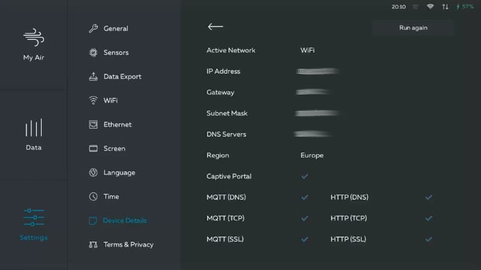 Sensedge Network Diagnostics